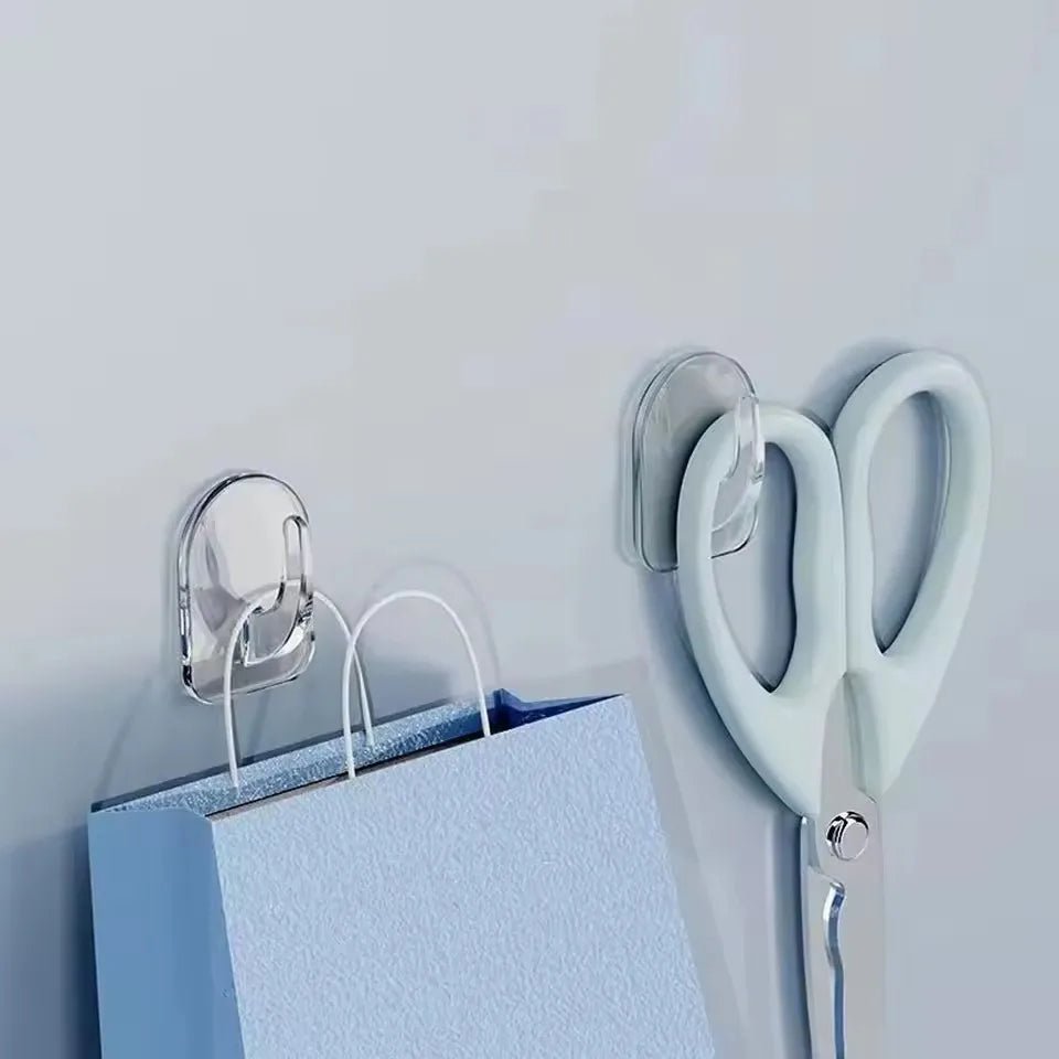 Mini crochet adhésif transparent et résistant pour porte de cuisine, miroir de salle de bain, armoire, rangement de bijoux, sans marques, sans perçage requis - FATAONMini crochet adhésif transparent et résistant pour porte de cuisine, miroir de salle de bain, armoire, rangement de bijoux, sans marques, sans perçage requisSolutions MaisonFATAON