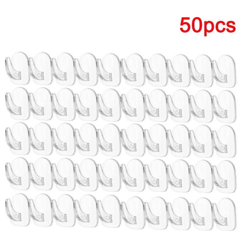 Mini crochet adhésif transparent et résistant pour porte de cuisine, miroir de salle de bain, armoire, rangement de bijoux, sans marques, sans perçage requis - FATAONMini crochet adhésif transparent et résistant pour porte de cuisine, miroir de salle de bain, armoire, rangement de bijoux, sans marques, sans perçage requisSolutions MaisonFATAON
