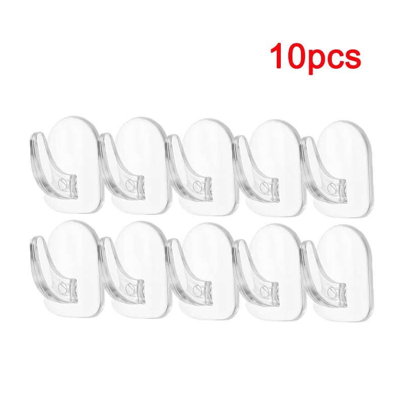 Mini crochet adhésif transparent et résistant pour porte de cuisine, miroir de salle de bain, armoire, rangement de bijoux, sans marques, sans perçage requis - FATAONMini crochet adhésif transparent et résistant pour porte de cuisine, miroir de salle de bain, armoire, rangement de bijoux, sans marques, sans perçage requisSolutions MaisonFATAON