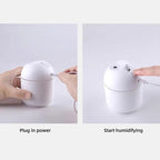 Mini humidificateur d'air USB, diffuseur d'huiles essentielles d'arôme pour la maison et la voiture, brumisateur muet à ultrasons, lampe de document LED, 250ml - FATAONMini humidificateur d'air USB, diffuseur d'huiles essentielles d'arôme pour la maison et la voiture, brumisateur muet à ultrasons, lampe de document LED, 250mlSolutions MaisonFATAON