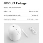 Mini humidificateur d'air USB, diffuseur d'huiles essentielles d'arôme pour la maison et la voiture, brumisateur muet à ultrasons, lampe de document LED, 250ml - FATAONMini humidificateur d'air USB, diffuseur d'huiles essentielles d'arôme pour la maison et la voiture, brumisateur muet à ultrasons, lampe de document LED, 250mlSolutions MaisonFATAON