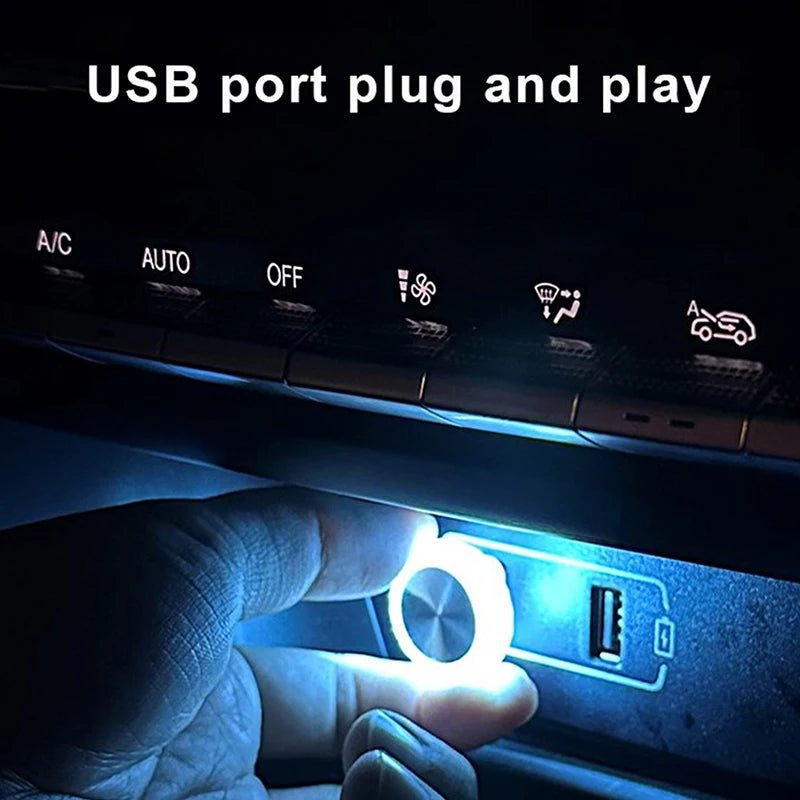 Mini lumière ambiante LED USB Portable pour voiture, lampes d'ambiance décoratives pour intérieur automobile, lumière d'ambiance, lumière d'ordinateur, Plug Play - FATAONMini lumière ambiante LED USB Portable pour voiture, lampes d'ambiance décoratives pour intérieur automobile, lumière d'ambiance, lumière d'ordinateur, Plug PlayAccessoire AutoFATAON