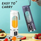 Mini-presse-agrumes électrique 450 ml grande capacité avec moteur puissant, affichage numérique pour glace pilée, tasse à jus rechargeable pour la maison - FATAONMini-presse-agrumes électrique 450 ml grande capacité avec moteur puissant, affichage numérique pour glace pilée, tasse à jus rechargeable pour la maisonSolutions MaisonFATAON