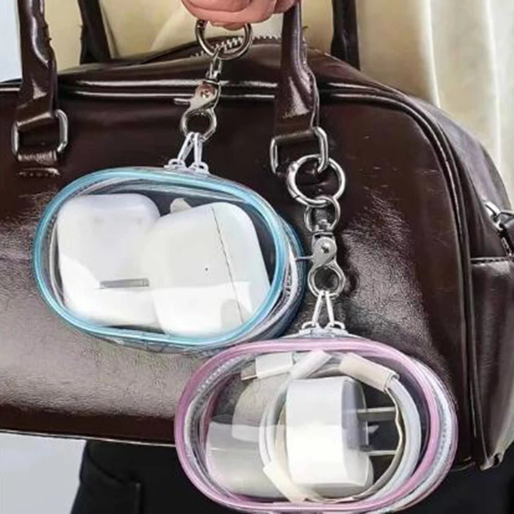 Mini sac de rangement Portable à fermeture éclair transparente, porte-clés poupée de dessin animé, jouet pour enfants, boîte mystère, organisateur pour écouteurs, chargeur, sac cadeau - FATAONMini sac de rangement Portable à fermeture éclair transparente, porte-clés poupée de dessin animé, jouet pour enfants, boîte mystère, organisateur pour écouteurs, chargeur, sac cadeauSolutions MaisonFATAON