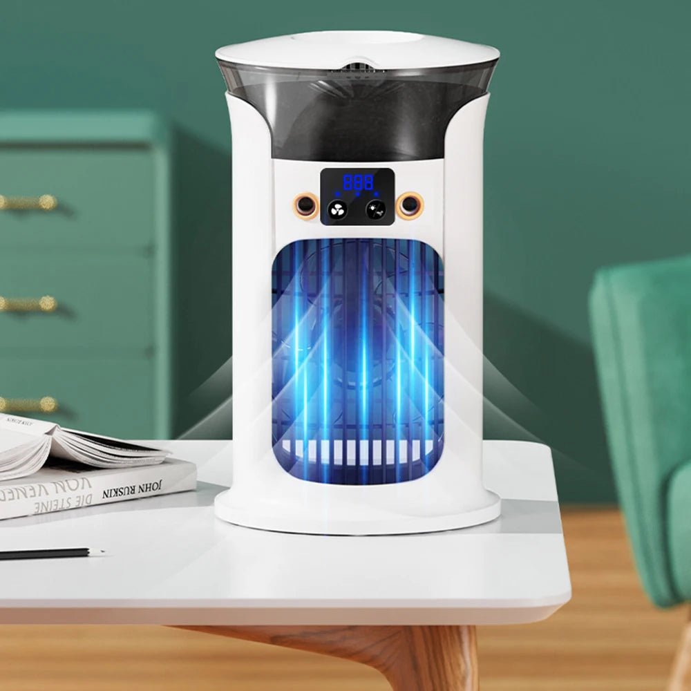 Mini ventilateur de climatiseur Portable USB, silencieux, pour chambre, maison, Camping, humidificateur, brume d'eau, ventilateur de refroidissement, lampe de nuit, refroidisseur d'air - FATAONMini ventilateur de climatiseur Portable USB, silencieux, pour chambre, maison, Camping, humidificateur, brume d'eau, ventilateur de refroidissement, lampe de nuit, refroidisseur d'airSolutions MaisonFATAON