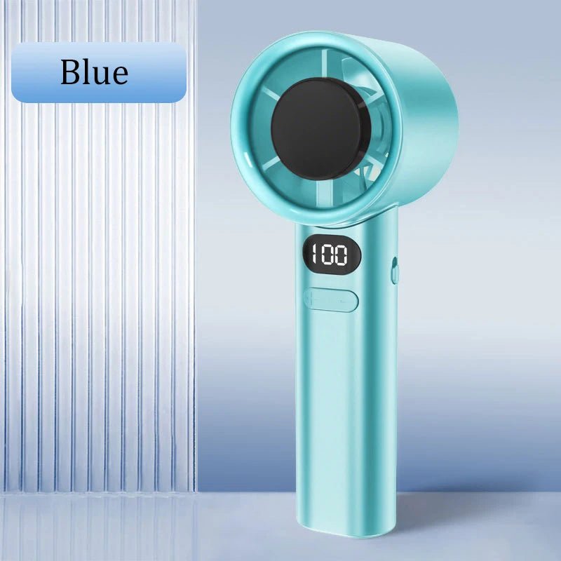 Mini ventilateur portatif sans pales, 120 vitesses, rechargeable, refroidissement instantané avec mode glace, pour hommes et femmes, nouveau - FATAONMini ventilateur portatif sans pales, 120 vitesses, rechargeable, refroidissement instantané avec mode glace, pour hommes et femmes, nouveauTechnologie IntelligenteFATAON