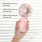Mini ventilateur USB portable, ventilateurs de refroidissement rechargeables USB, ventilateurs de poche mignons et portables pour l'été, ventilateurs silencieux de dessin animé - FATAONMini ventilateur USB portable, ventilateurs de refroidissement rechargeables USB, ventilateurs de poche mignons et portables pour l'été, ventilateurs silencieux de dessin animéMaison & BricolageFATAON