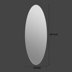 Miroir mural ovale pleine longueur 5 mm en verre argenté sans cuivre, film HD incassable, facile à monter, pour maison et salon, 65x24 pouces, personnalisable - FATAONMiroir mural ovale pleine longueur 5 mm en verre argenté sans cuivre, film HD incassable, facile à monter, pour maison et salon, 65x24 pouces, personnalisableSolutions MaisonFATAON
