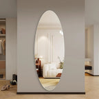 Miroir mural ovale pleine longueur 5 mm en verre argenté sans cuivre, film HD incassable, facile à monter, pour maison et salon, 65x24 pouces, personnalisable - FATAONMiroir mural ovale pleine longueur 5 mm en verre argenté sans cuivre, film HD incassable, facile à monter, pour maison et salon, 65x24 pouces, personnalisableSolutions MaisonFATAON