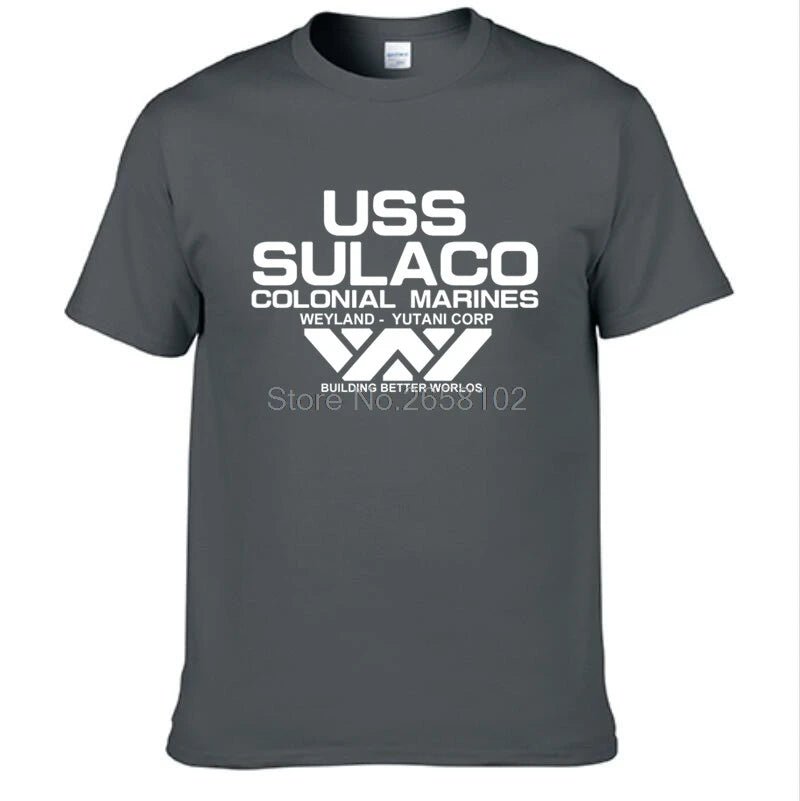 Mode USCSS Nostromo T-Shirt Alien USS Sulaco Colonial Marines Aliens hors monde à manches courtes T-Shirt hommes coton O cou t-shirts - FATAONMode USCSS Nostromo T-Shirt Alien USS Sulaco Colonial Marines Aliens hors monde à manches courtes T-Shirt hommes coton O cou t-shirtsMode HommeFATAON