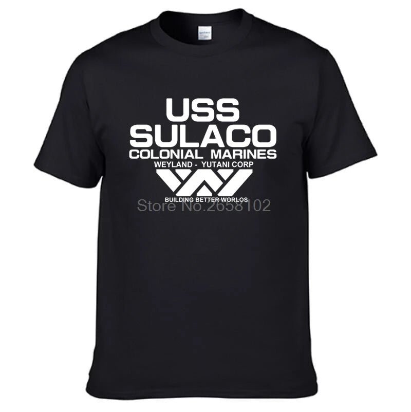 Mode USCSS Nostromo T-Shirt Alien USS Sulaco Colonial Marines Aliens hors monde à manches courtes T-Shirt hommes coton O cou t-shirts - FATAONMode USCSS Nostromo T-Shirt Alien USS Sulaco Colonial Marines Aliens hors monde à manches courtes T-Shirt hommes coton O cou t-shirtsMode HommeFATAON