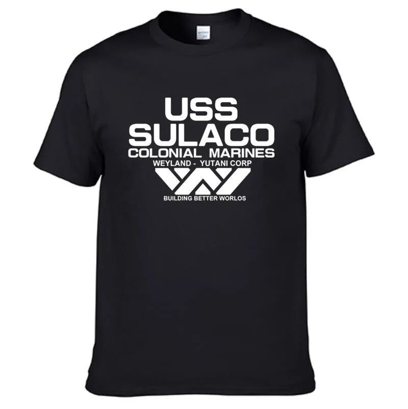 Mode USCSS Nostromo T-Shirt Alien USS Sulaco Colonial Marines Aliens hors monde à manches courtes T-Shirt hommes coton O cou t-shirts - FATAONMode USCSS Nostromo T-Shirt Alien USS Sulaco Colonial Marines Aliens hors monde à manches courtes T-Shirt hommes coton O cou t-shirtsMode HommeFATAON