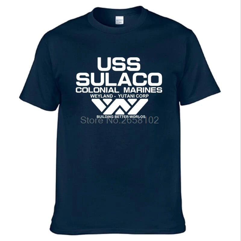 Mode USCSS Nostromo T-Shirt Alien USS Sulaco Colonial Marines Aliens hors monde à manches courtes T-Shirt hommes coton O cou t-shirts - FATAONMode USCSS Nostromo T-Shirt Alien USS Sulaco Colonial Marines Aliens hors monde à manches courtes T-Shirt hommes coton O cou t-shirtsMode HommeFATAON
