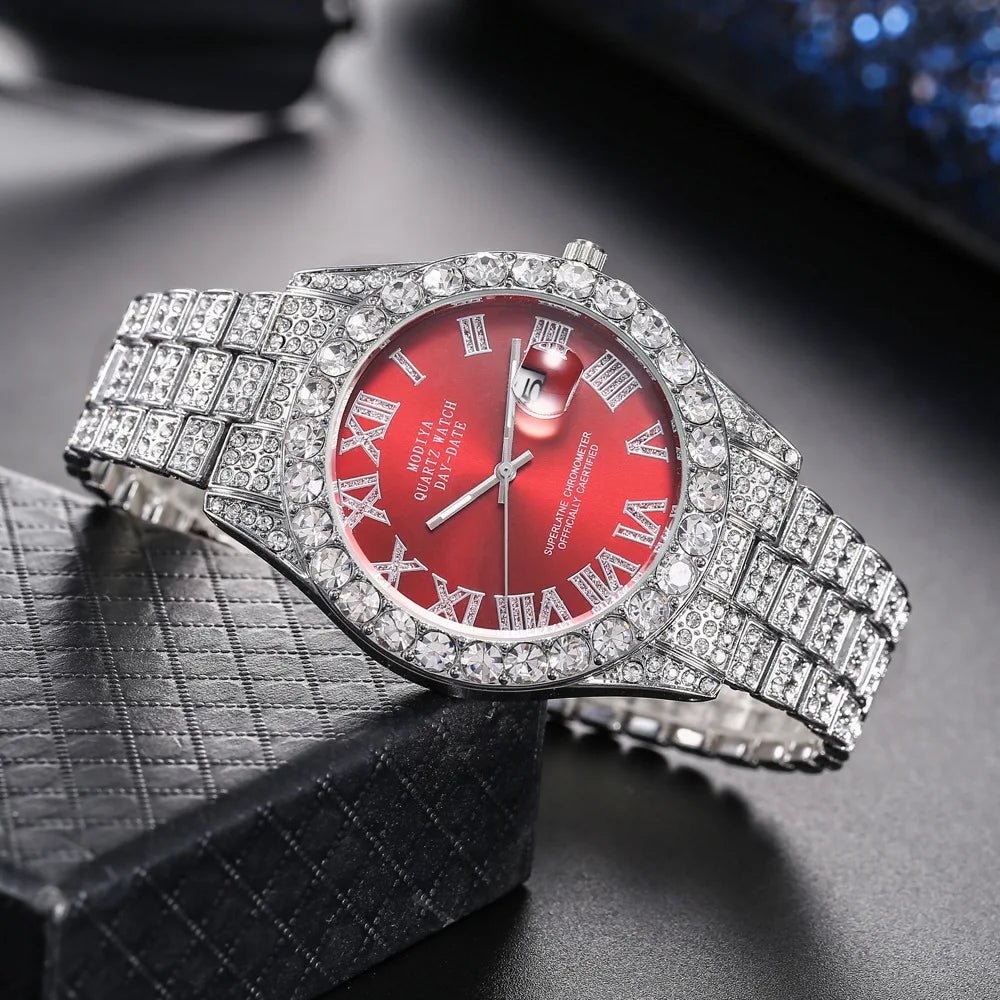 Montre à quartz avec bracelet en acier doré pour homme, échelle romaine, biscuits, calendrier, montre-bracelet classique, mode masculine, luxe - FATAONMontre à quartz avec bracelet en acier doré pour homme, échelle romaine, biscuits, calendrier, montre-bracelet classique, mode masculine, luxeMode HommeFATAON