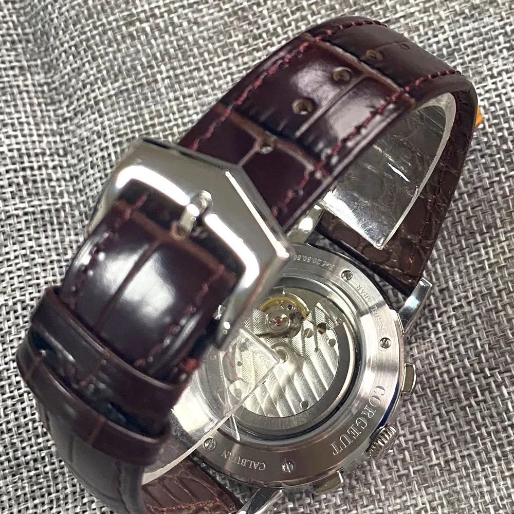 Montre automatique pour hommes Multification Date jour mois année 316L montre mécanique pour hommes boîtier poli indicateur jour/nuit 42mm - FATAONMontre automatique pour hommes Multification Date jour mois année 316L montre mécanique pour hommes boîtier poli indicateur jour/nuit 42mmMode HommeFATAON