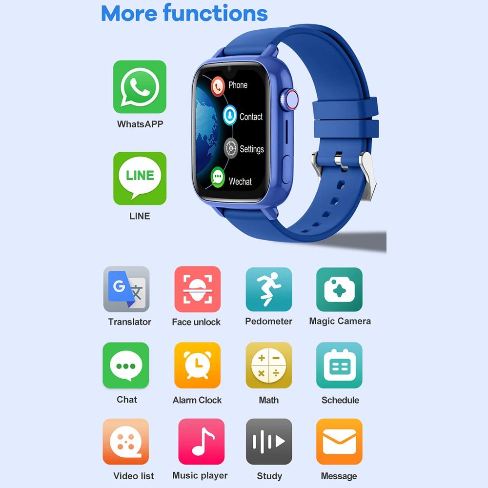 Montre connectée 4G, GPS, WIFI, appel vidéo, application SOS, téléchargement, caméra, moniteur, localisation, téléphone - FATAONMontre connectée 4G, GPS, WIFI, appel vidéo, application SOS, téléchargement, caméra, moniteur, localisation, téléphoneProductivité & OrganisationFATAON