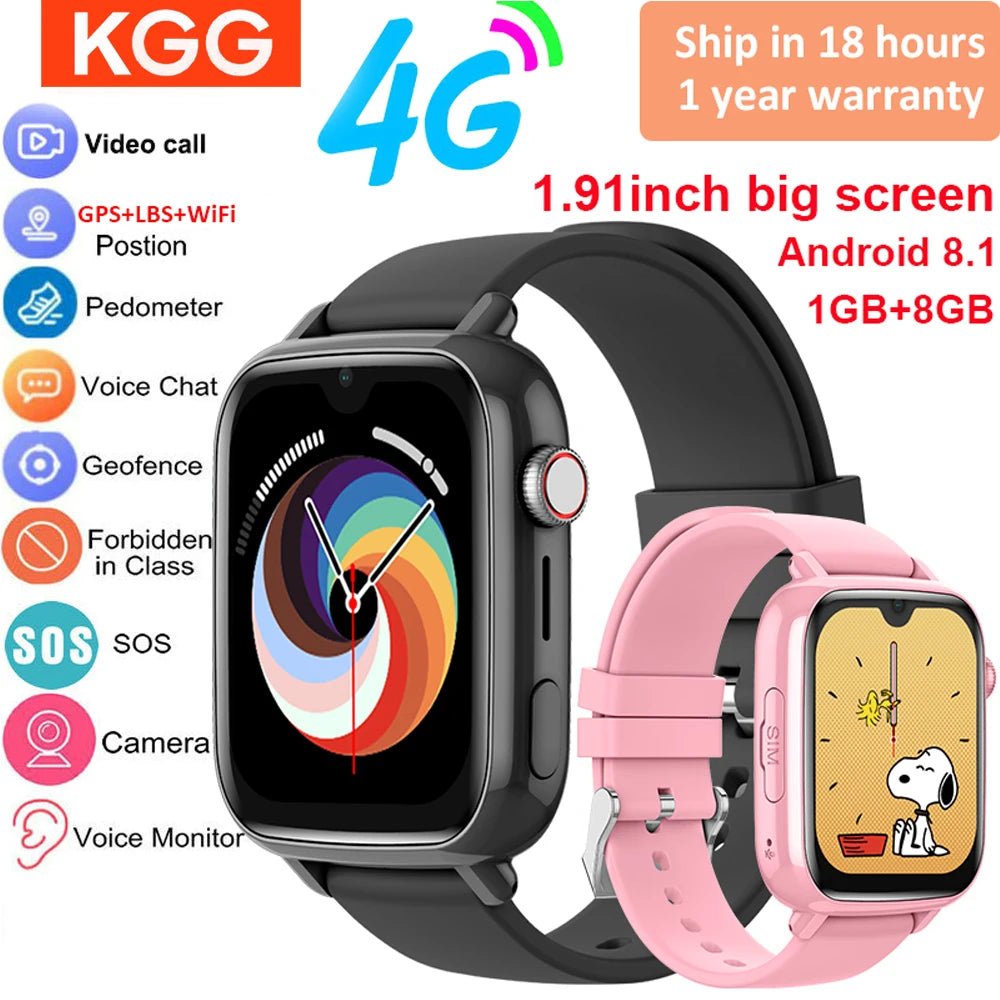 Montre connectée 4G, GPS, WIFI, appel vidéo, application SOS, téléchargement, caméra, moniteur, localisation, téléphone - FATAONMontre connectée 4G, GPS, WIFI, appel vidéo, application SOS, téléchargement, caméra, moniteur, localisation, téléphoneProductivité & OrganisationFATAON