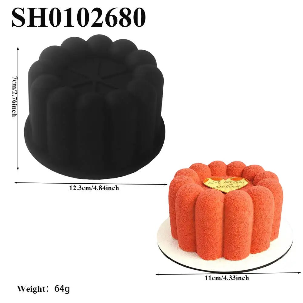 Moule à gâteau cylindrique en Silicone ondulé en dentelle, 6 ou 12 cellules, outils de fabrication de desserts de fête, moule à gâteau en Mousse, fournitures de pâtisserie de cuisine - FATAONMoule à gâteau cylindrique en Silicone ondulé en dentelle, 6 ou 12 cellules, outils de fabrication de desserts de fête, moule à gâteau en Mousse, fournitures de pâtisserie de cuisineSolutions MaisonFATAON
