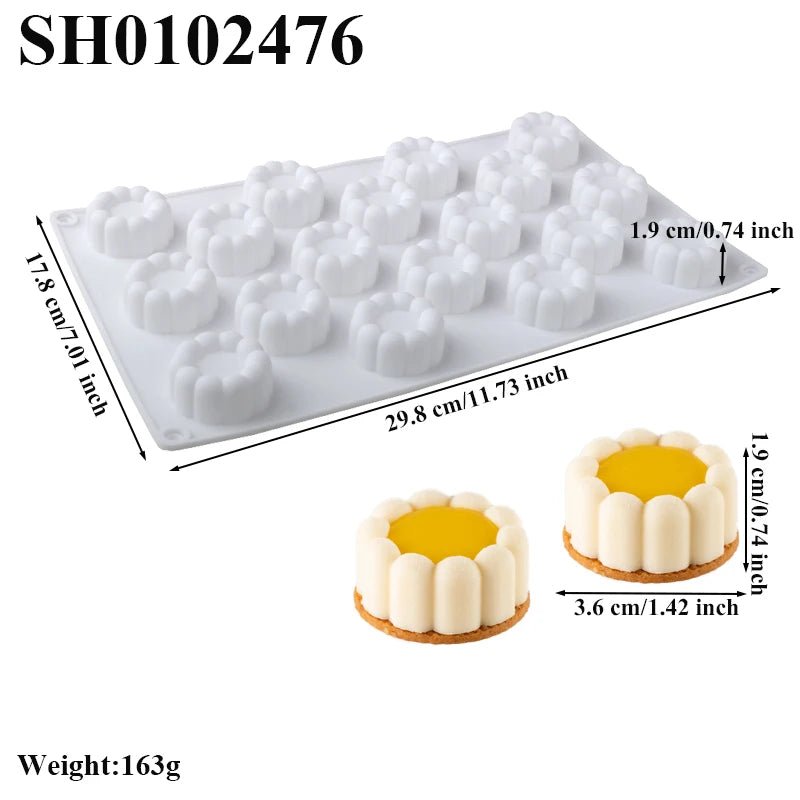 Moule à gâteau cylindrique en Silicone ondulé en dentelle, 6 ou 12 cellules, outils de fabrication de desserts de fête, moule à gâteau en Mousse, fournitures de pâtisserie de cuisine - FATAONMoule à gâteau cylindrique en Silicone ondulé en dentelle, 6 ou 12 cellules, outils de fabrication de desserts de fête, moule à gâteau en Mousse, fournitures de pâtisserie de cuisineSolutions MaisonFATAON