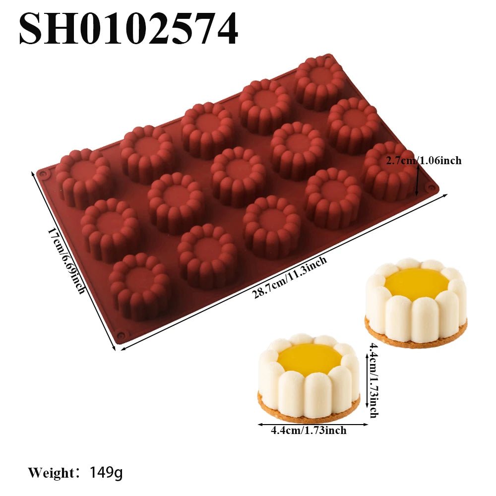 Moule à gâteau cylindrique en Silicone ondulé en dentelle, 6 ou 12 cellules, outils de fabrication de desserts de fête, moule à gâteau en Mousse, fournitures de pâtisserie de cuisine - FATAONMoule à gâteau cylindrique en Silicone ondulé en dentelle, 6 ou 12 cellules, outils de fabrication de desserts de fête, moule à gâteau en Mousse, fournitures de pâtisserie de cuisineSolutions MaisonFATAON