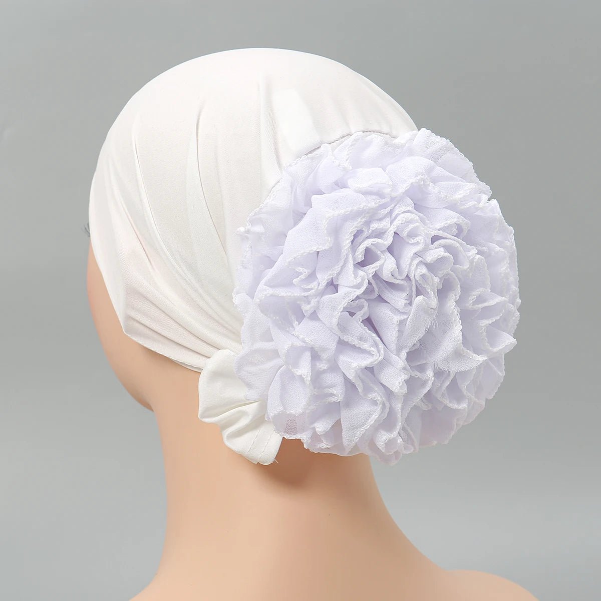 Mousseline de soie pour femmes musulmanes, panhua, chapeau astronomique fin, enveloppement de la tête Islam, turban arrière, bande de sauna féminine, document solide - FATAONMousseline de soie pour femmes musulmanes, panhua, chapeau astronomique fin, enveloppement de la tête Islam, turban arrière, bande de sauna féminine, document solideMode FemmeFATAON