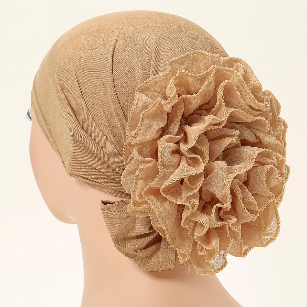 Mousseline de soie pour femmes musulmanes, panhua, chapeau astronomique fin, enveloppement de la tête Islam, turban arrière, bande de sauna féminine, document solide - FATAONMousseline de soie pour femmes musulmanes, panhua, chapeau astronomique fin, enveloppement de la tête Islam, turban arrière, bande de sauna féminine, document solideMode FemmeFATAON