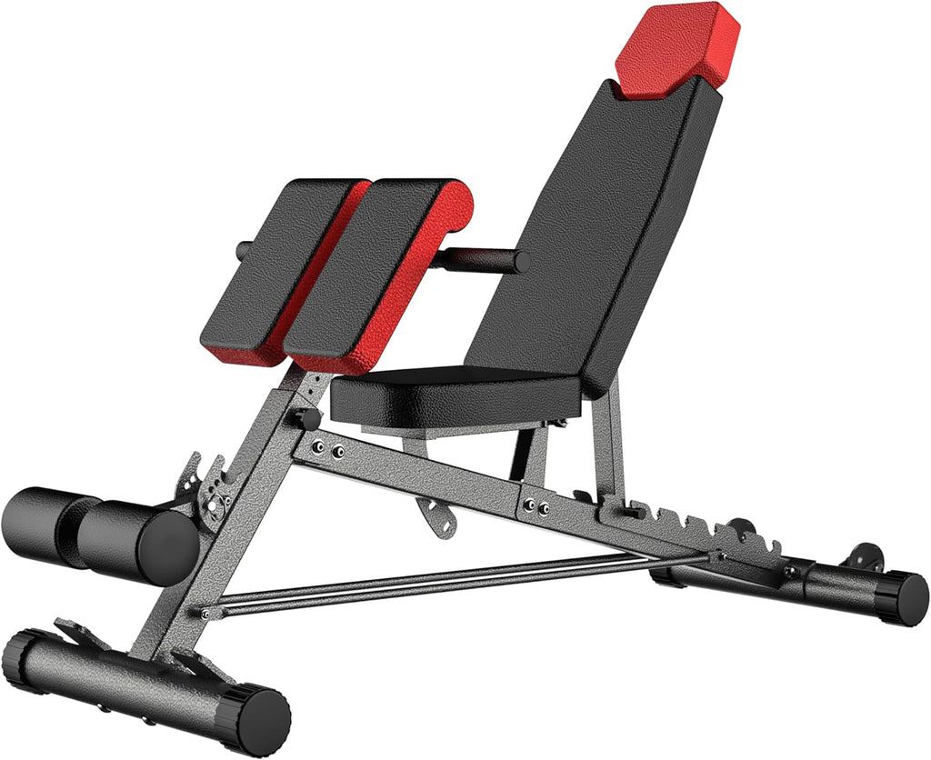 Multi - Functional FID Weight Bench for Full All - In - One Body Workout – Hyper Back Extension, Roman Chair, Adjustable Ab Sit up Bench, Incline Decline Bench, Flat Bench - Fix & GoMulti - Functional FID Weight Bench for Full All - In - One Body Workout – Hyper Back Extension, Roman Chair, Adjustable Ab Sit up Bench, Incline Decline Bench, Flat BenchFix & Go