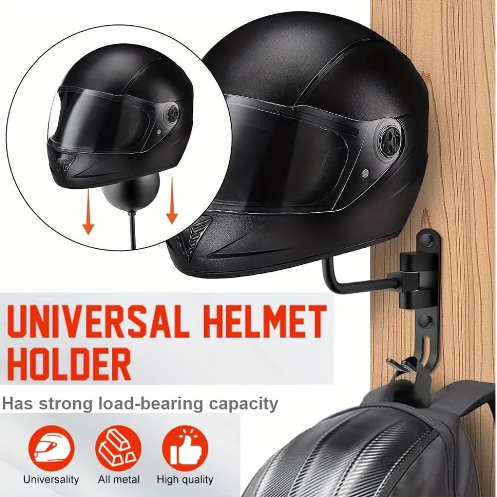 Multifonctionnel Porte-casque Rotatif à 180° Casque de moto Accessoires moto Crochet à griffes Fixé au mur à suspendre Chapeau Veste - FATAONMultifonctionnel Porte-casque Rotatif à 180° Casque de moto Accessoires moto Crochet à griffes Fixé au mur à suspendre Chapeau VesteAccessoires MotoFATAON
