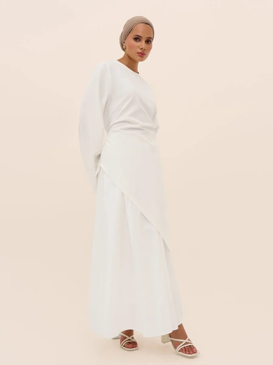 Musulman moyen-orient arabe dubaï Abayas pour femmes haut avec jupe deux pièces ensemble modeste Ramadan caftan Robe Femme vêtements islamiques - FATAONMusulman moyen-orient arabe dubaï Abayas pour femmes haut avec jupe deux pièces ensemble modeste Ramadan caftan Robe Femme vêtements islamiquesMode FemmeFATAON