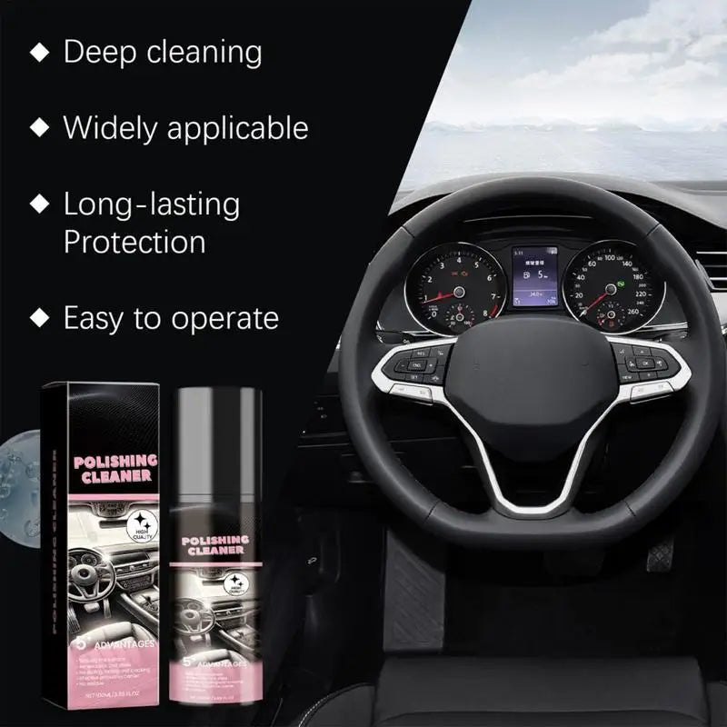 Nettoyant de polissage intérieur de voiture 100ml, Spray de détail de siège en cuir de voiture, nettoyant d'intérieur de protection, nettoyant de détail de voiture - FATAONNettoyant de polissage intérieur de voiture 100ml, Spray de détail de siège en cuir de voiture, nettoyant d'intérieur de protection, nettoyant de détail de voitureAccessoire AutoFATAON