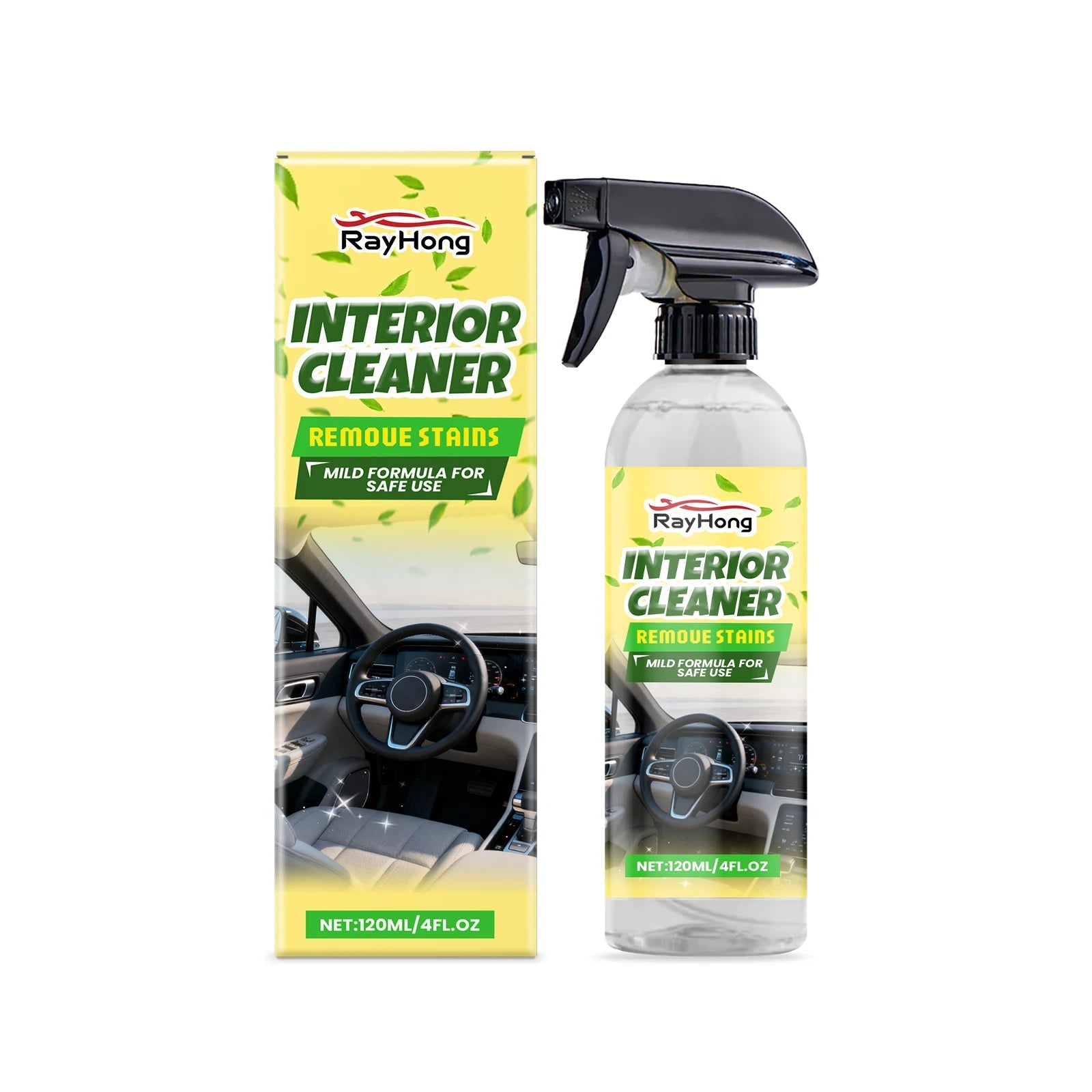 Nettoyant pour intérieur de voiture, élimine efficacement les taches de graisse de la poussière, nettoie les vernis du tableau de bord intérieur améliore la brillance, Agent de rénovation - FATAONNettoyant pour intérieur de voiture, élimine efficacement les taches de graisse de la poussière, nettoie les vernis du tableau de bord intérieur améliore la brillance, Agent de rénovationAccessoire AutoFATAON