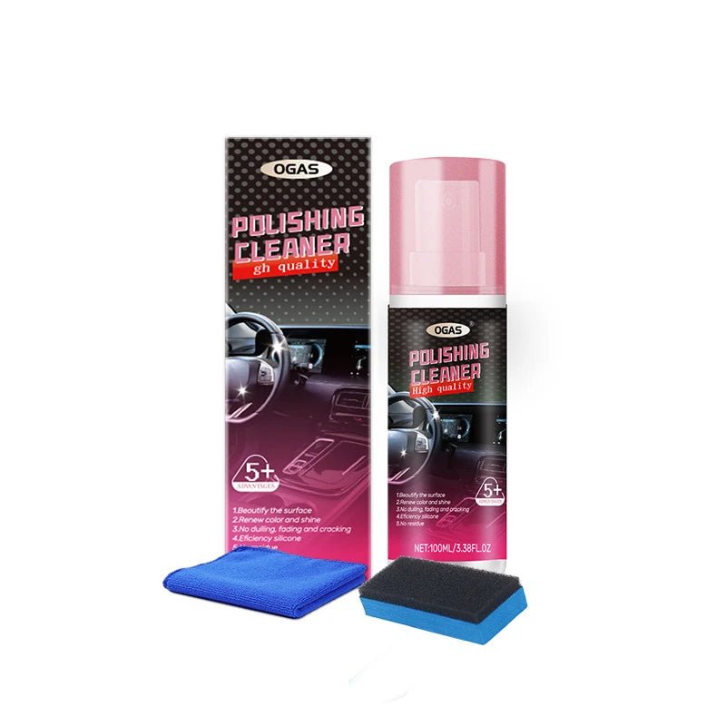 Nettoyant pour l'intérieur des voitures, Polish pour l'intérieur des véhicules, Nettoyant pour l'intérieur des voitures 100 ml, Spray de nettoyage intérieur, Nettoyant complet pour l'intérieur des voitures - FATAONNettoyant pour l'intérieur des voitures, Polish pour l'intérieur des véhicules, Nettoyant pour l'intérieur des voitures 100 ml, Spray de nettoyage intérieur, Nettoyant complet pour l'intérieur des voituresAccessoire AutoFATAON