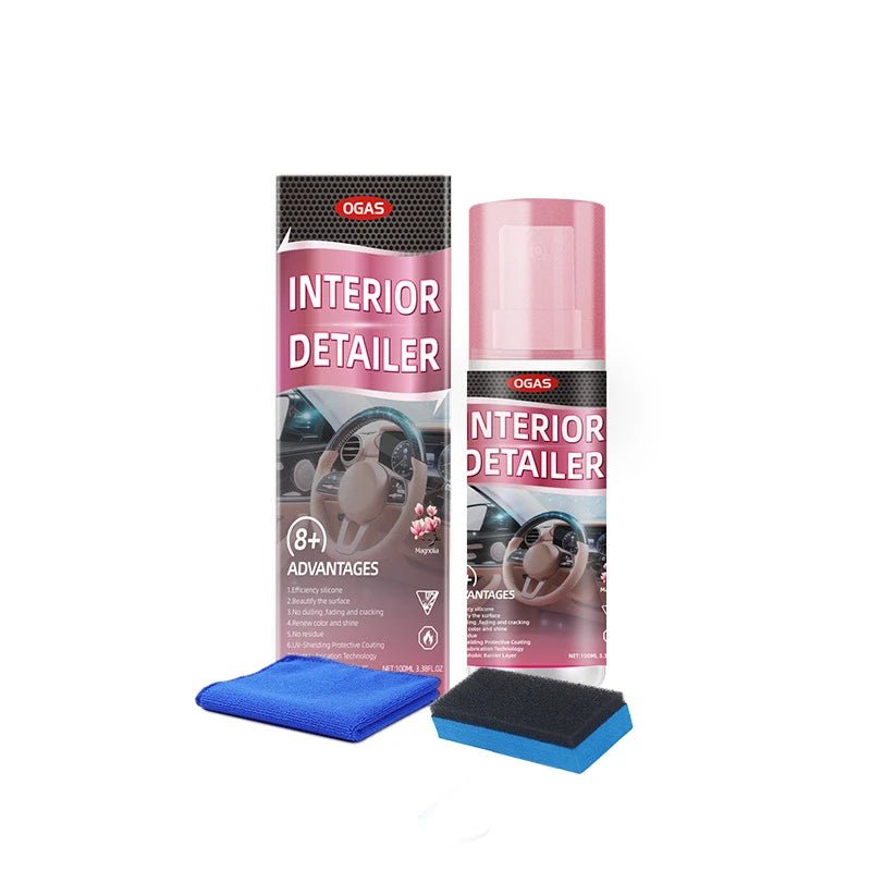 Nettoyant pour l'intérieur des voitures, Polish pour l'intérieur des véhicules, Nettoyant pour l'intérieur des voitures 100 ml, Spray de nettoyage intérieur, Nettoyant complet pour l'intérieur des voitures - FATAONNettoyant pour l'intérieur des voitures, Polish pour l'intérieur des véhicules, Nettoyant pour l'intérieur des voitures 100 ml, Spray de nettoyage intérieur, Nettoyant complet pour l'intérieur des voituresAccessoire AutoFATAON