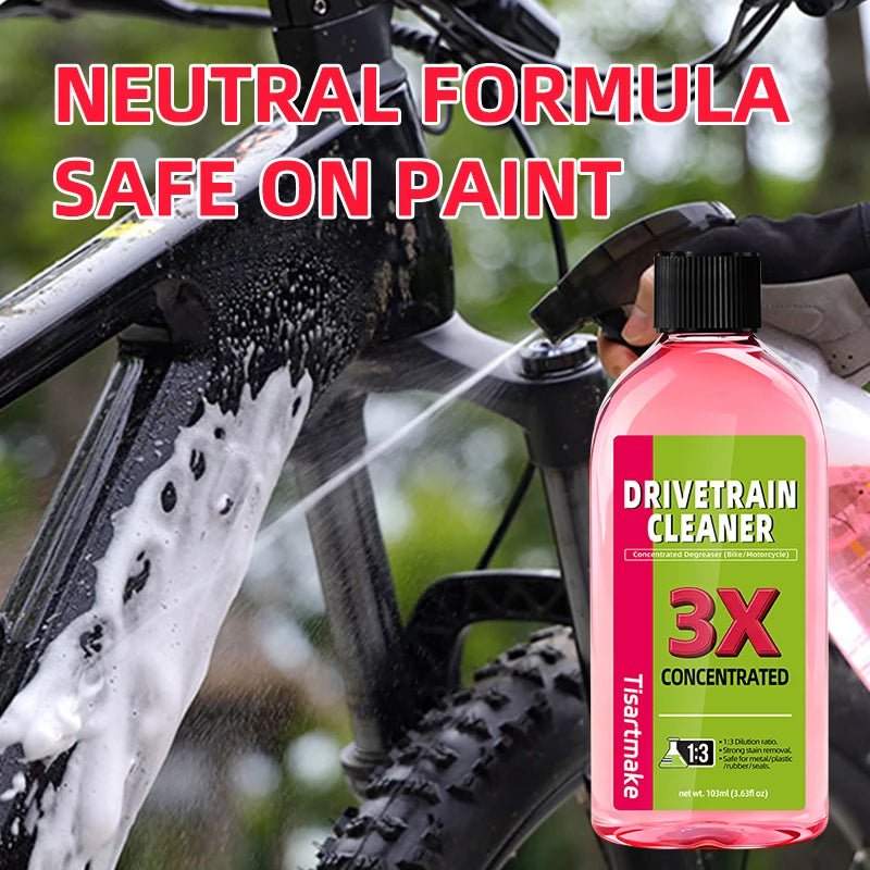 Nettoyant pour transmission de vélo 100 ml, liquide de nettoyage et d'entretien de chaîne de vélo, dégraissant en spray, nettoyant pour chaîne de vélo, dégraissant pour vélo - FATAONNettoyant pour transmission de vélo 100 ml, liquide de nettoyage et d'entretien de chaîne de vélo, dégraissant en spray, nettoyant pour chaîne de vélo, dégraissant pour véloAccessoires MotoFATAON