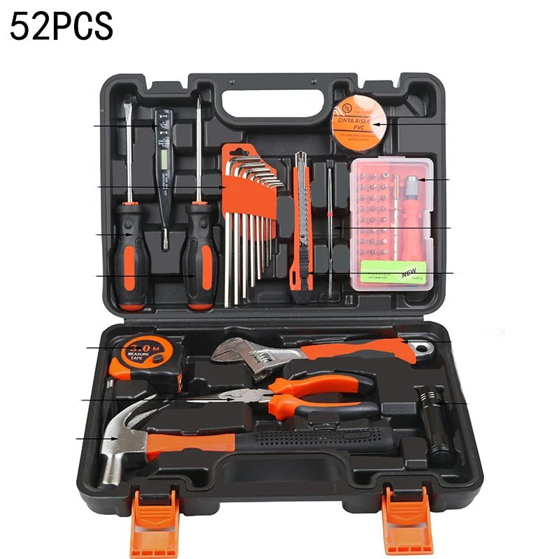 New Hardware Tool Set Combination Tool Set Multifunctional Household Use Manual Woodworking Toolbox Manual Repair Tool Sets - Fix & GoNew Hardware Tool Set Combination Tool Set Multifunctional Household Use Manual Woodworking Toolbox Manual Repair Tool SetsOutils & MesureFix & Go