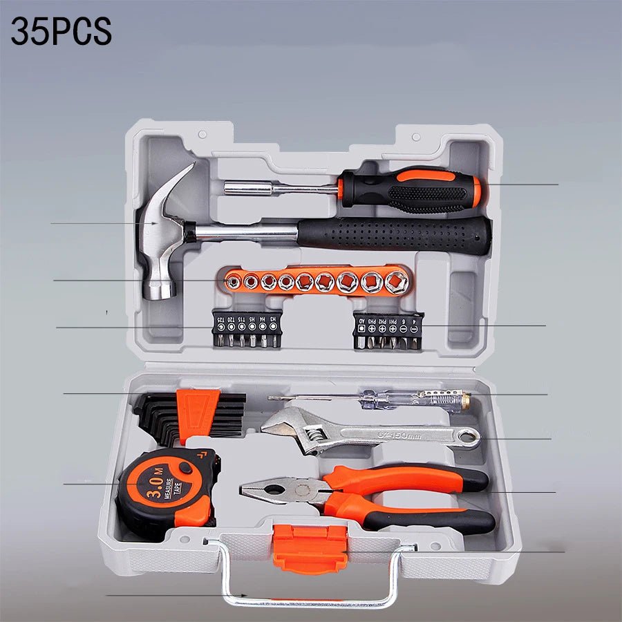 New Hardware Tool Set Combination Tool Set Multifunctional Household Use Manual Woodworking Toolbox Manual Repair Tool Sets - Fix & GoNew Hardware Tool Set Combination Tool Set Multifunctional Household Use Manual Woodworking Toolbox Manual Repair Tool SetsOutils & MesureFix & Go