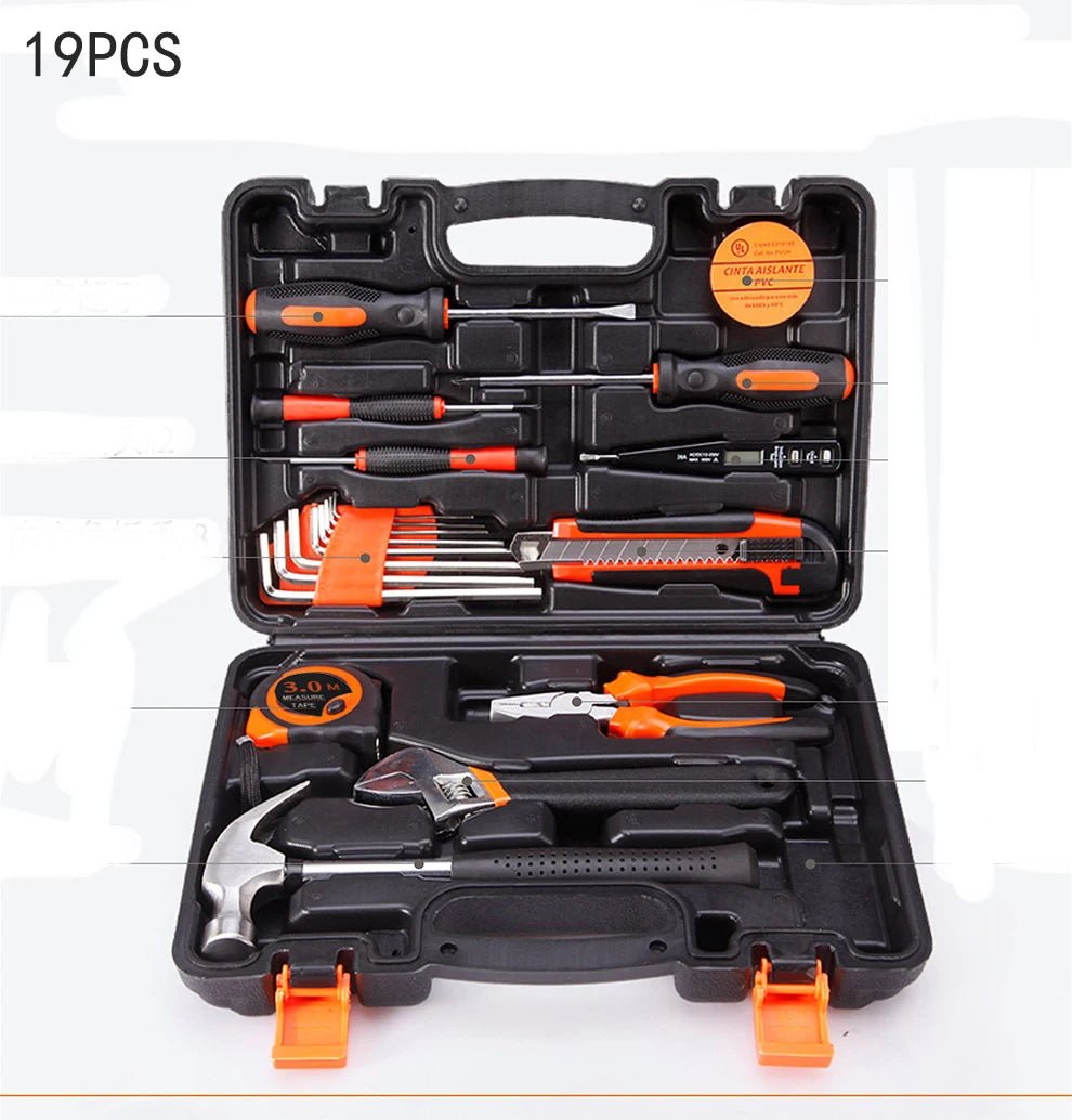New Hardware Tool Set Combination Tool Set Multifunctional Household Use Manual Woodworking Toolbox Manual Repair Tool Sets - Fix & GoNew Hardware Tool Set Combination Tool Set Multifunctional Household Use Manual Woodworking Toolbox Manual Repair Tool SetsOutils & MesureFix & Go