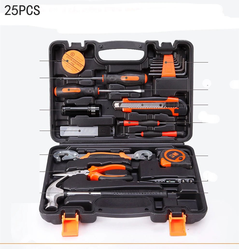 New Hardware Tool Set Combination Tool Set Multifunctional Household Use Manual Woodworking Toolbox Manual Repair Tool Sets - Fix & GoNew Hardware Tool Set Combination Tool Set Multifunctional Household Use Manual Woodworking Toolbox Manual Repair Tool SetsOutils & MesureFix & Go