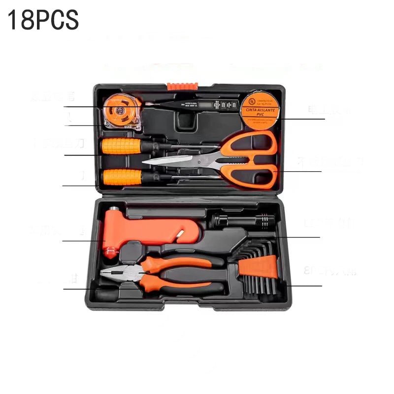New Hardware Tool Set Combination Tool Set Multifunctional Household Use Manual Woodworking Toolbox Manual Repair Tool Sets - Fix & GoNew Hardware Tool Set Combination Tool Set Multifunctional Household Use Manual Woodworking Toolbox Manual Repair Tool SetsOutils & MesureFix & Go