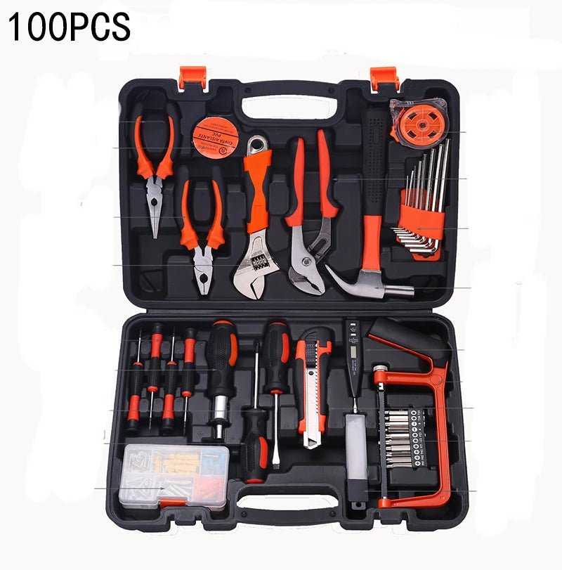 New Hardware Tool Set Combination Tool Set Multifunctional Household Use Manual Woodworking Toolbox Manual Repair Tool Sets - Fix & GoNew Hardware Tool Set Combination Tool Set Multifunctional Household Use Manual Woodworking Toolbox Manual Repair Tool SetsOutils & MesureFix & Go