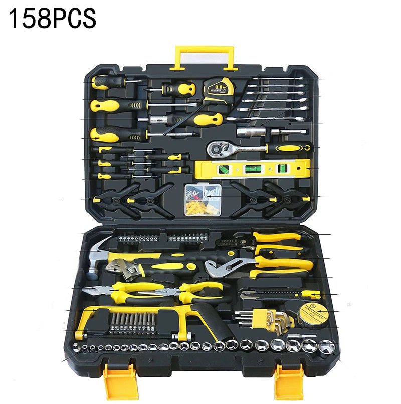 New Hardware Tool Set Combination Tool Set Multifunctional Household Use Manual Woodworking Toolbox Manual Repair Tool Sets - Fix & GoNew Hardware Tool Set Combination Tool Set Multifunctional Household Use Manual Woodworking Toolbox Manual Repair Tool SetsOutils & MesureFix & Go