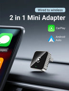 New Super Mini Carplay AI Box Wired to Wireless CarPlay&Android Auto 2in1 Box 5GHz WiFi5 for 99% Original Wired CarPlay/Auto Car - FATAONNew Super Mini Carplay AI Box Wired to Wireless CarPlay&Android Auto 2in1 Box 5GHz WiFi5 for 99% Original Wired CarPlay/Auto CarFATAON
