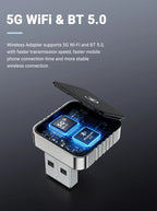 New Super Mini Carplay AI Box Wired to Wireless CarPlay&Android Auto 2in1 Box 5GHz WiFi5 for 99% Original Wired CarPlay/Auto Car - FATAONNew Super Mini Carplay AI Box Wired to Wireless CarPlay&Android Auto 2in1 Box 5GHz WiFi5 for 99% Original Wired CarPlay/Auto CarFATAON