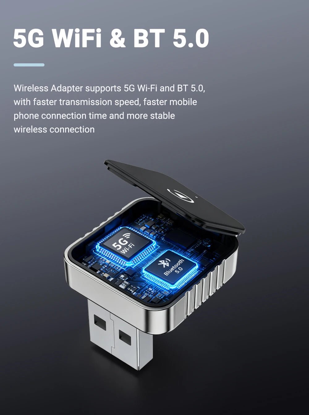New Super Mini Carplay AI Box Wired to Wireless CarPlay&Android Auto 2in1 Box 5GHz WiFi5 for 99% Original Wired CarPlay/Auto Car - FATAONNew Super Mini Carplay AI Box Wired to Wireless CarPlay&Android Auto 2in1 Box 5GHz WiFi5 for 99% Original Wired CarPlay/Auto CarFATAON
