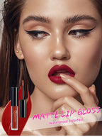 NICEFACE Nude Liquid Lipsticks Waterproof Velvet Matte Lip Gloss Long Lasting Non-stick Cup Lip Tint Makeup Pigment Cosmetics - FATAONNICEFACE Nude Liquid Lipsticks Waterproof Velvet Matte Lip Gloss Long Lasting Non-stick Cup Lip Tint Makeup Pigment CosmeticsBeauté femmeFATAON