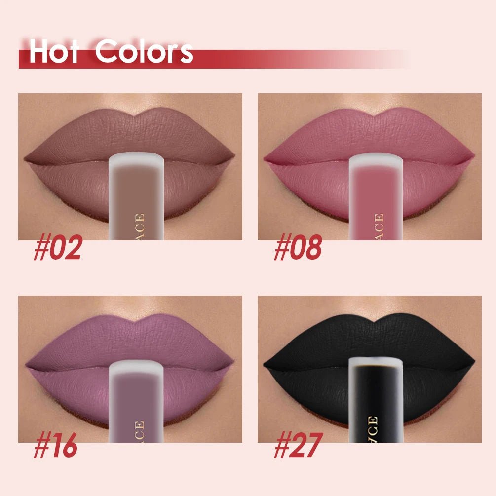 NICEFACE Nude Liquid Lipsticks Waterproof Velvet Matte Lip Gloss Long Lasting Non-stick Cup Lip Tint Makeup Pigment Cosmetics - FATAONNICEFACE Nude Liquid Lipsticks Waterproof Velvet Matte Lip Gloss Long Lasting Non-stick Cup Lip Tint Makeup Pigment CosmeticsBeauté femmeFATAON