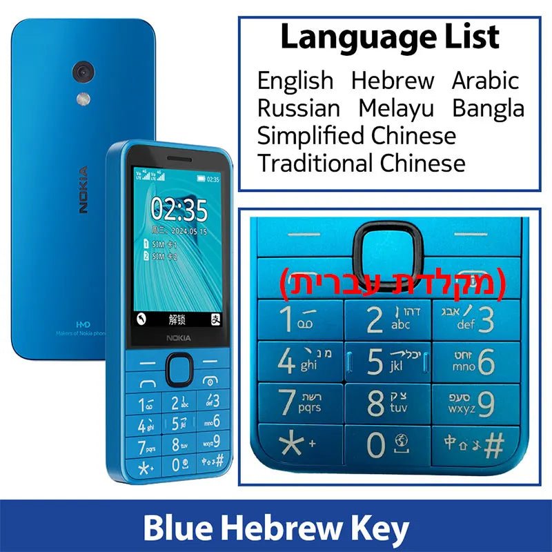 Nokia 235 4G caractéristique téléphone Bluetooth 5.0 FM Radio double SIM 1450mAh Bettery type-c Port téléphone portable nouveau et Original - FATAONNokia 235 4G caractéristique téléphone Bluetooth 5.0 FM Radio double SIM 1450mAh Bettery type-c Port téléphone portable nouveau et OriginalProductivité & OrganisationFATAON