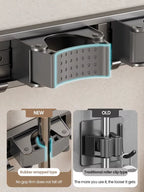 Non Perforated Mop Rack Iron Wall Mounted Mop Broom Storage Rack Home Storage and Storage Shelf Multi Scenario Use - Fix & GoNon Perforated Mop Rack Iron Wall Mounted Mop Broom Storage Rack Home Storage and Storage Shelf Multi Scenario UseFix & Go