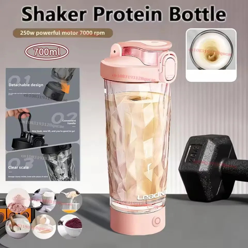 Nouveau : Bouteille mélangeuse automatique électrique pour protéines en poudre, shaker, mélangeur, bouteille à secouer, bouilloire à lait et café pour accessoires de cuisine - FATAONNouveau : Bouteille mélangeuse automatique électrique pour protéines en poudre, shaker, mélangeur, bouteille à secouer, bouilloire à lait et café pour accessoires de cuisineSolutions MaisonFATAON