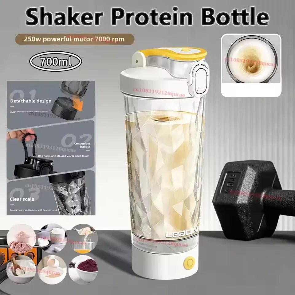 Nouveau : Bouteille mélangeuse automatique électrique pour protéines en poudre, shaker, mélangeur, bouteille à secouer, bouilloire à lait et café pour accessoires de cuisine - FATAONNouveau : Bouteille mélangeuse automatique électrique pour protéines en poudre, shaker, mélangeur, bouteille à secouer, bouilloire à lait et café pour accessoires de cuisineSolutions MaisonFATAON